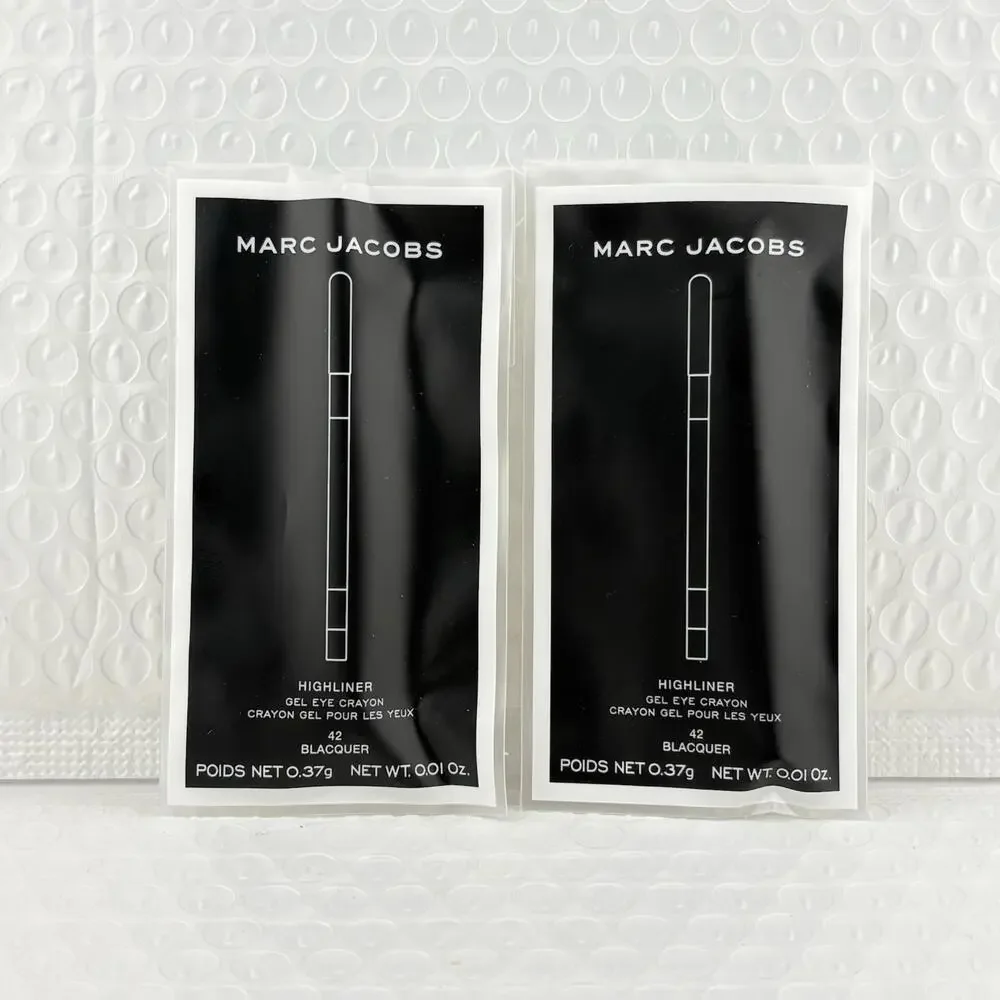 2x Marc Jacobs‎ Highliner Gel Eye Crayon Liner Pencil Eyeliner Blacquer Trvl Sz